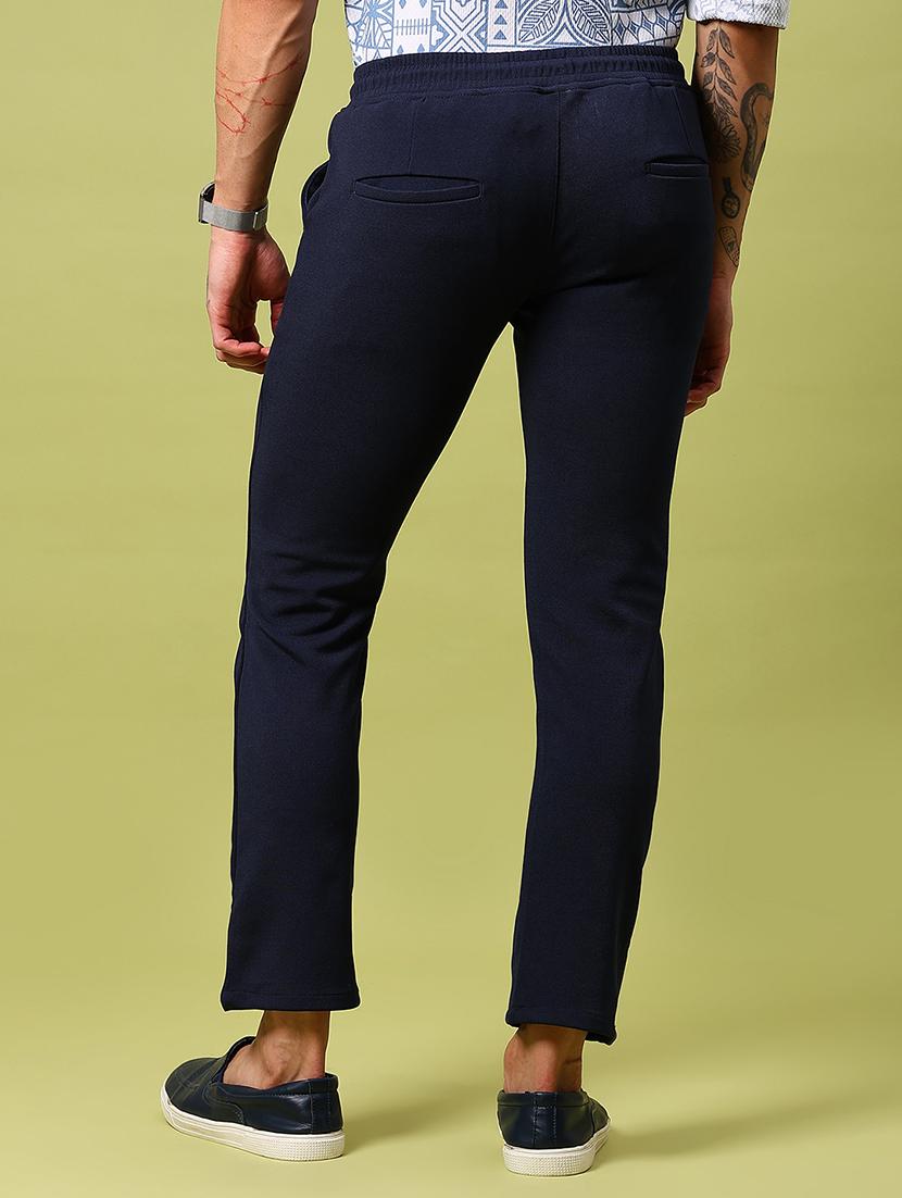 men solid mid rise regular fit chinos - 21906768 - Standard Image - 3
