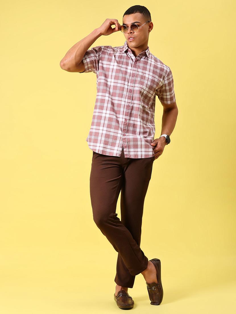 men solid mid rise slim fit chinos - 21906774 - Standard Image - 5