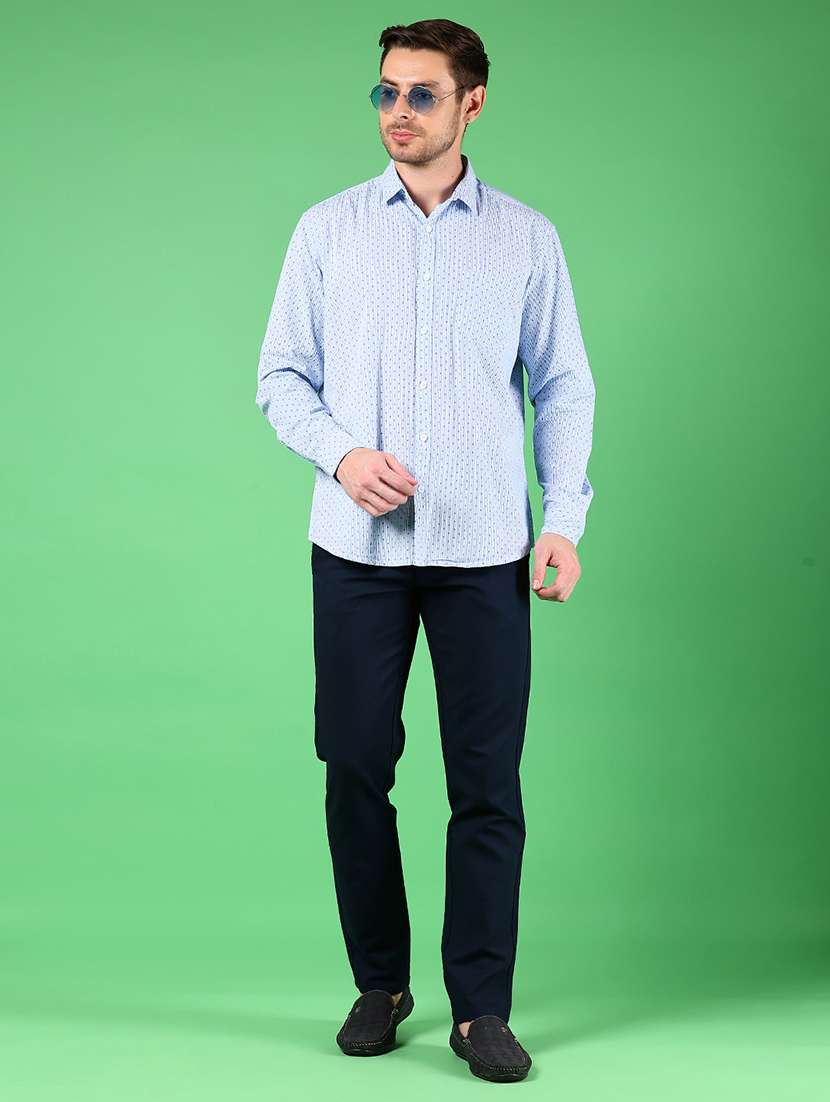 men printed long sleeve regular fit casual shirt - 21906785 -  Standard Image - 5