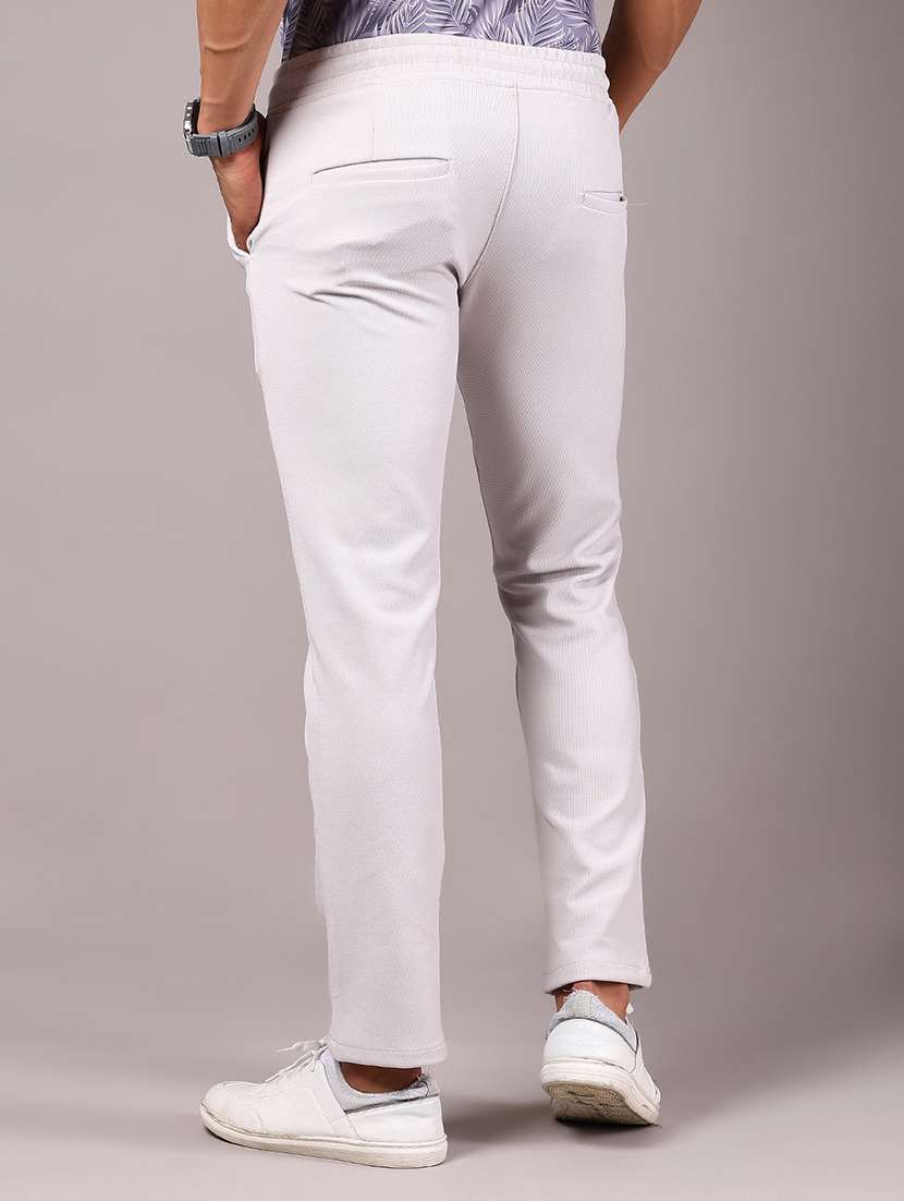 men solid md rise casual chinos  - 21906788 -  Standard Image - 3