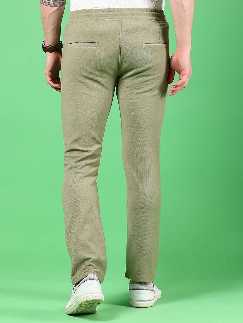 men solid md rise casual chinos  - 21906789 -  Standard Image - 3