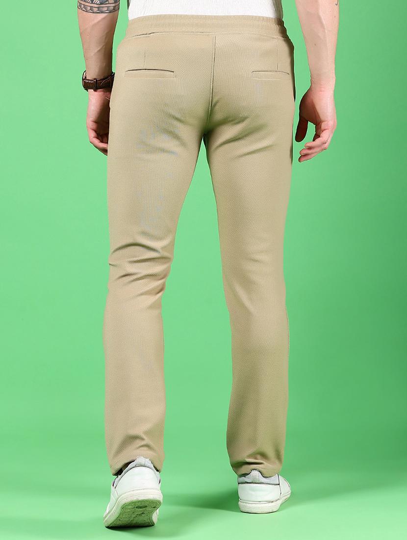 men solid md rise casual chinos - 21906791 - Standard Image - 3