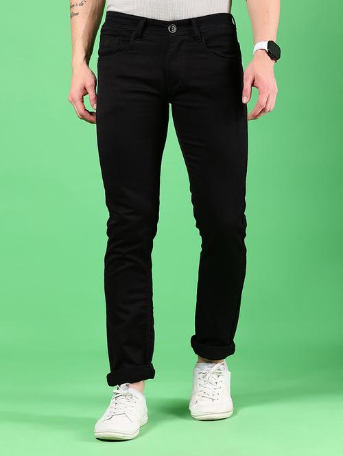 men solid mid rise slim fit jean - 21906794 -  Standard Image - 0