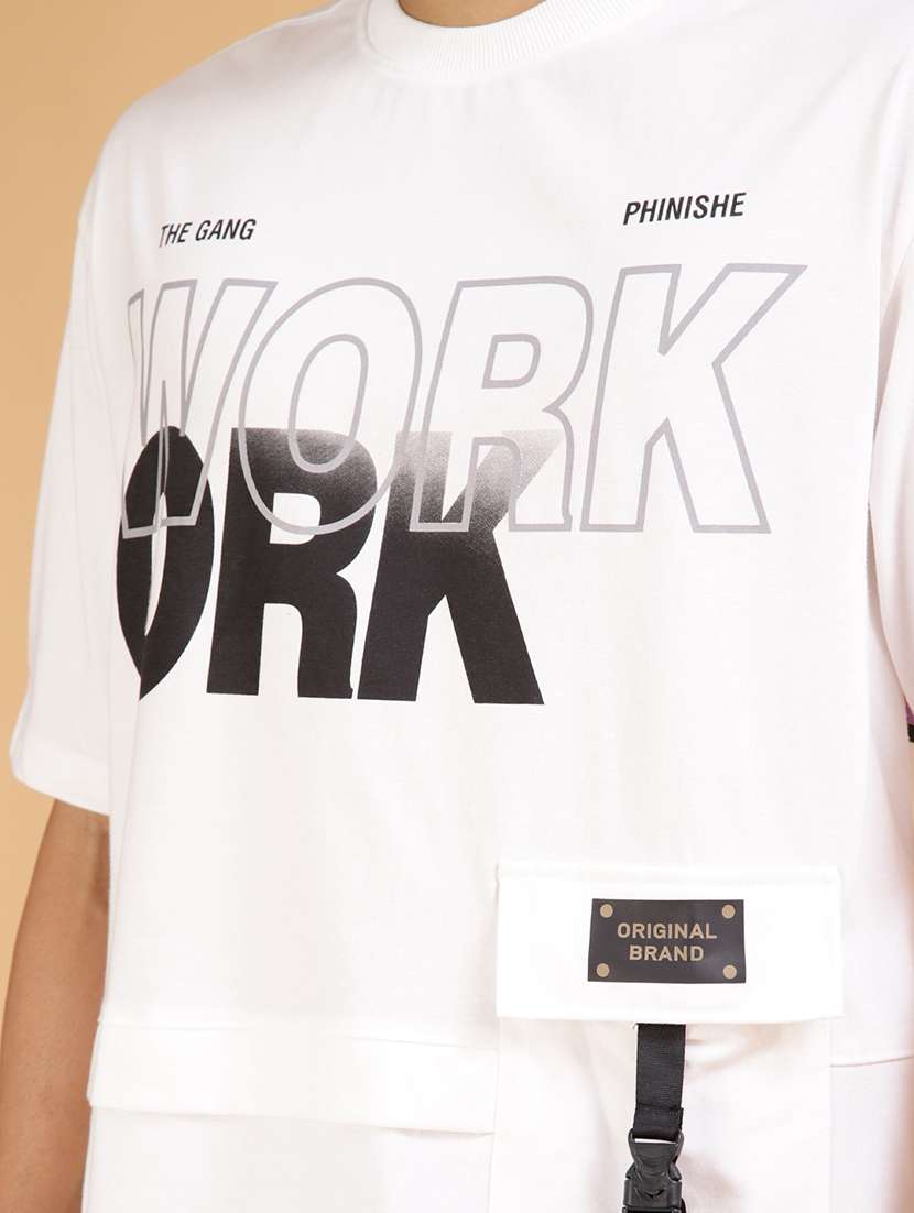 men typographic short sleeve regular fit t-shirt - 21906872 - Standard Image - 3