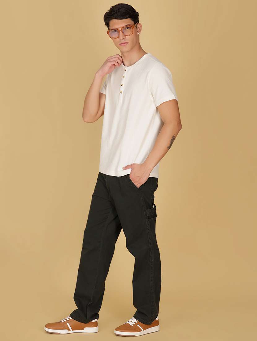 men solid short sleeve regular fit t-shirt - 21906873 -  Standard Image - 3