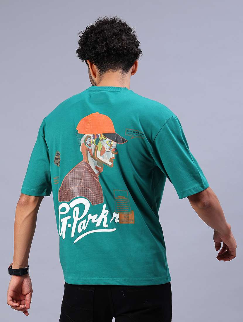 men back print short sleeve regular fit t-shirt - 21906878 - Standard Image - 3