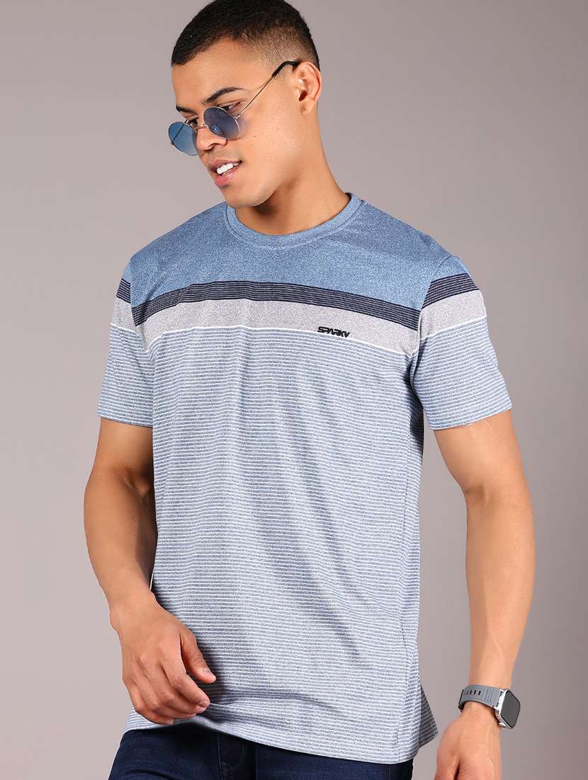 men color blocked short sleeve regular fit t-shirt - 21906945 - Zoom Image - 0