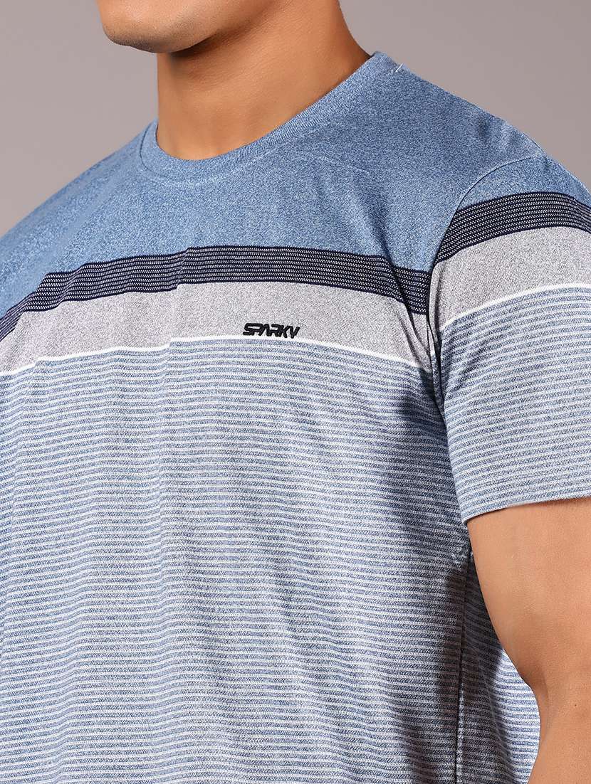 men color blocked short sleeve regular fit t-shirt - 21906945 - Standard Image - 3