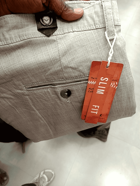 light grey satin casual trousers - 21906970 - Standard Image - 0