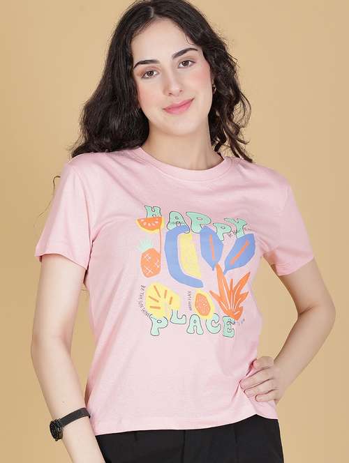 women printed short sleeve regular t-shirt - 21907115 -  Standard Image - 0