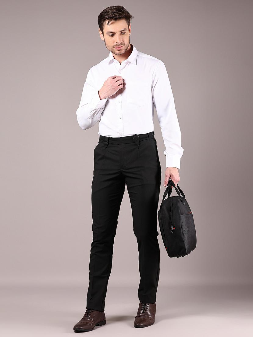 men solid long sleeve formal shirt - 21907603 - Standard Image - 5