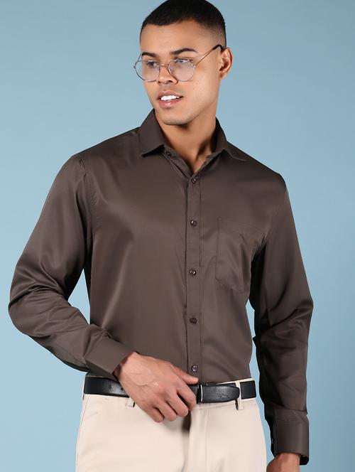 men solid long sleeve formal shirt - 21907605 - Standard Image - 0