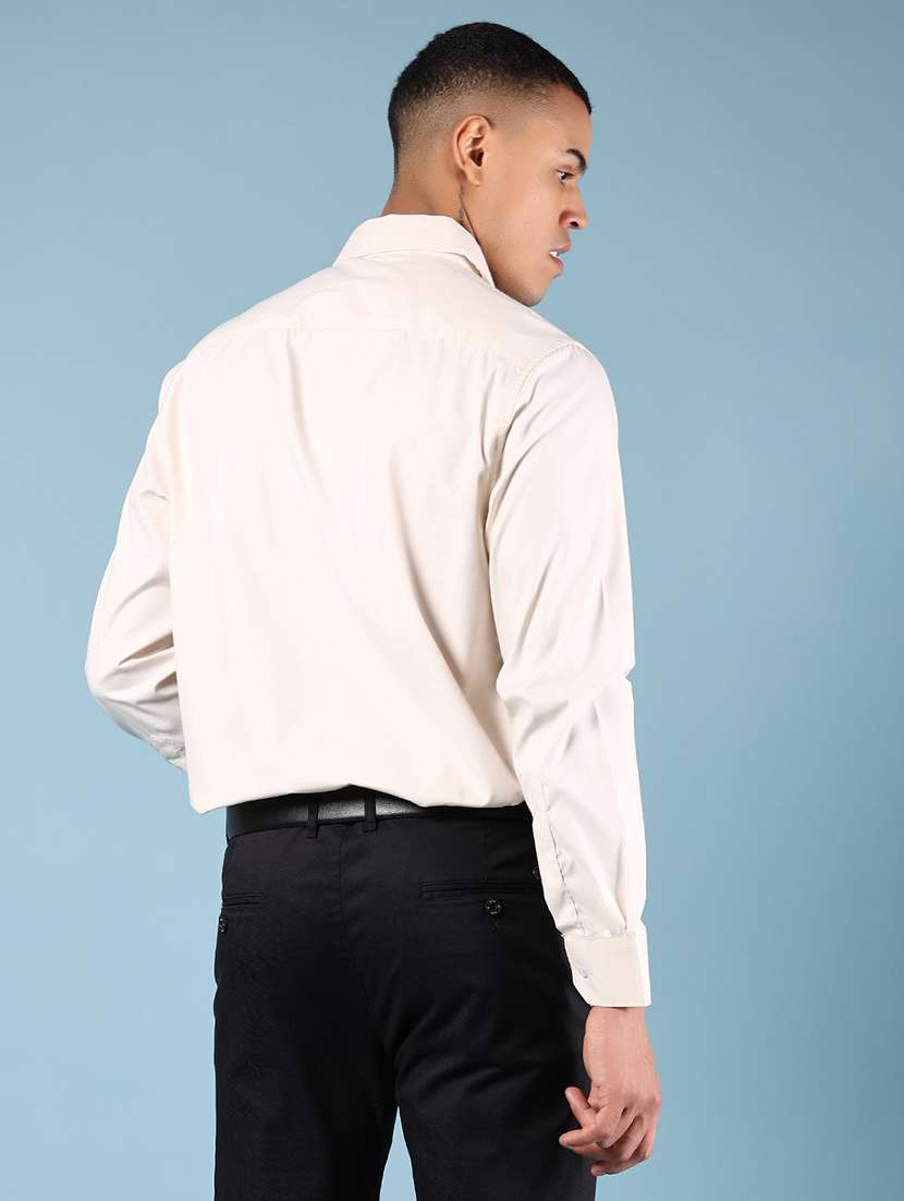 men solid long sleeve formal shirt - 21907606 -  Standard Image - 3