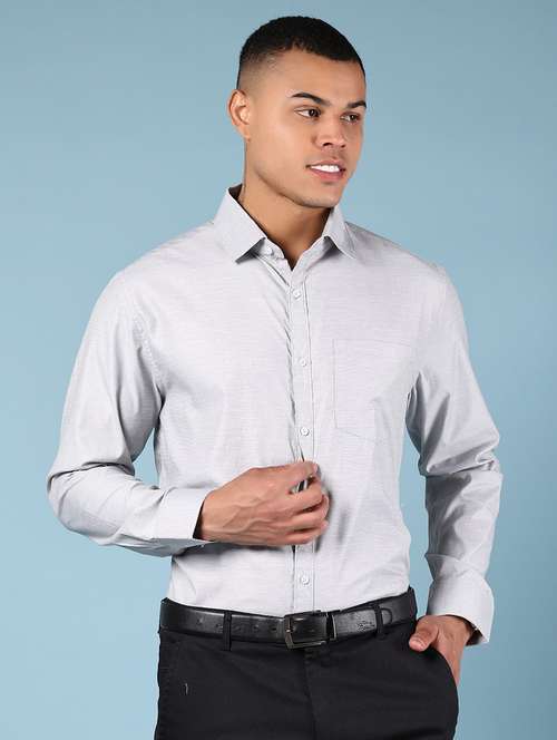 men solid long sleeve formal shirt - 21907610 -  Standard Image - 0