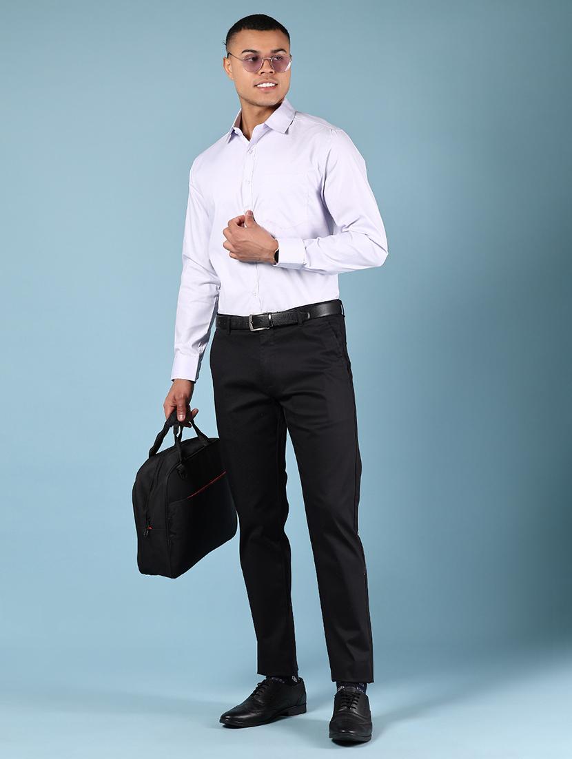 men solid long sleeve formal shirt - 21907616 - Standard Image - 5