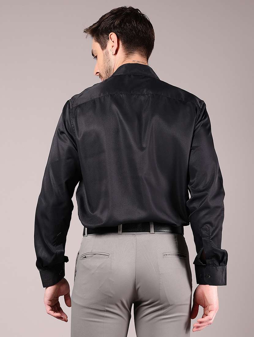 men solid long sleeve formal shirt - 21907646 -  Standard Image - 3