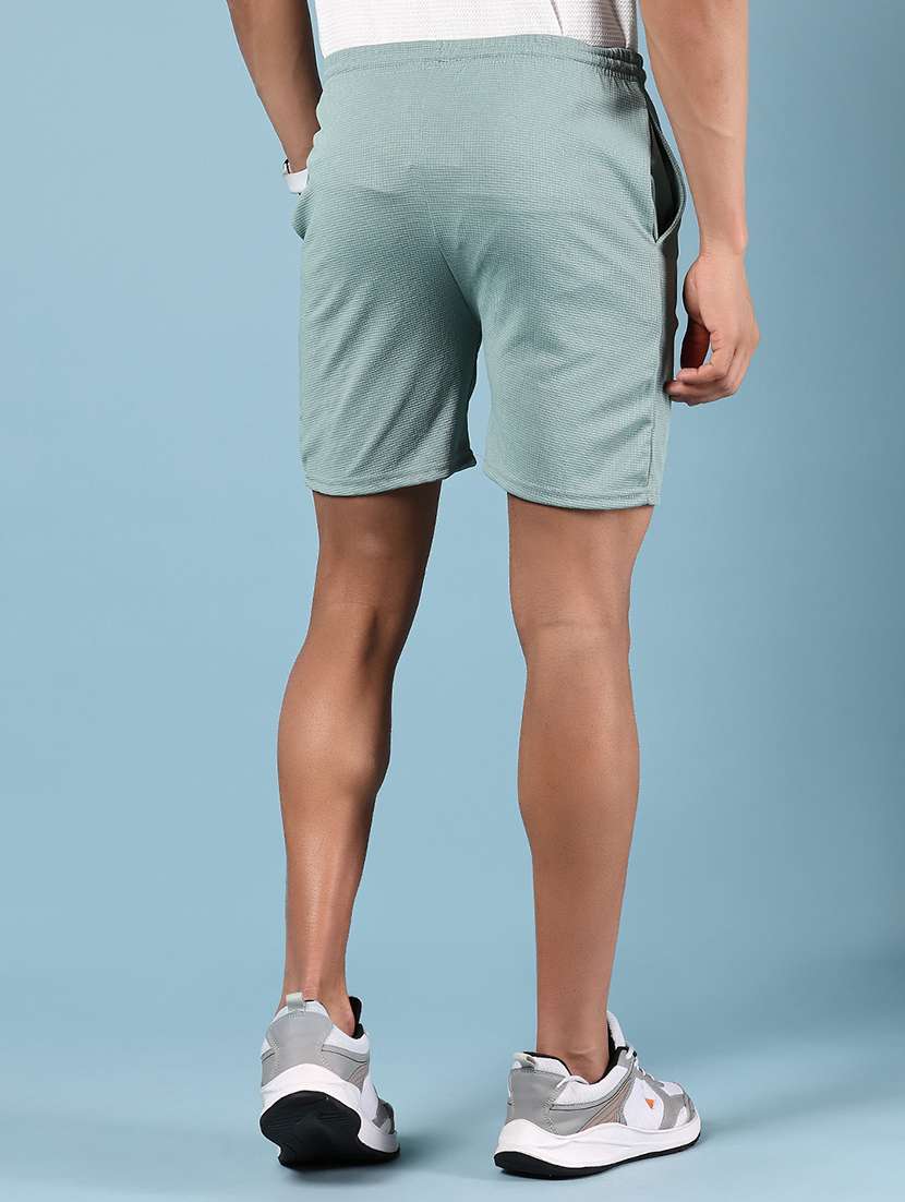 men solid mid rise regular fit sport shorts - 21907654 -  Standard Image - 3