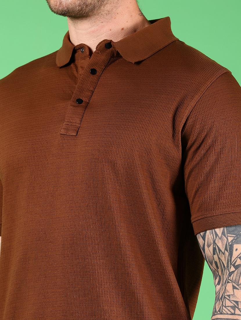 men solid short sleeve regular fit polo t-shirt - 21907675 - Standard Image - 3