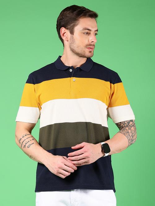 men color blocked short sleeve regular fit t-shirt - 21907700 - Standard Image - 0