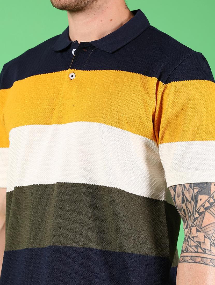 men color blocked short sleeve regular fit t-shirt - 21907700 - Standard Image - 3