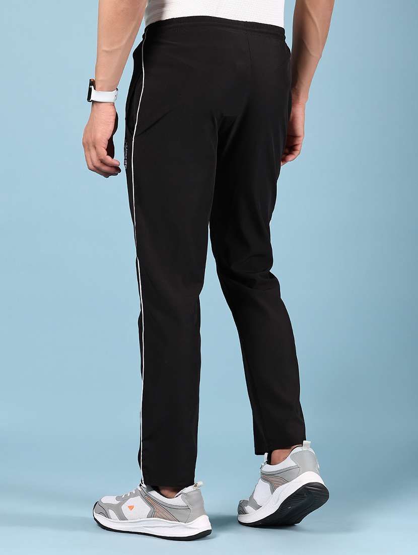 men solid mid rise full length track pant - 21907719 -  Standard Image - 3