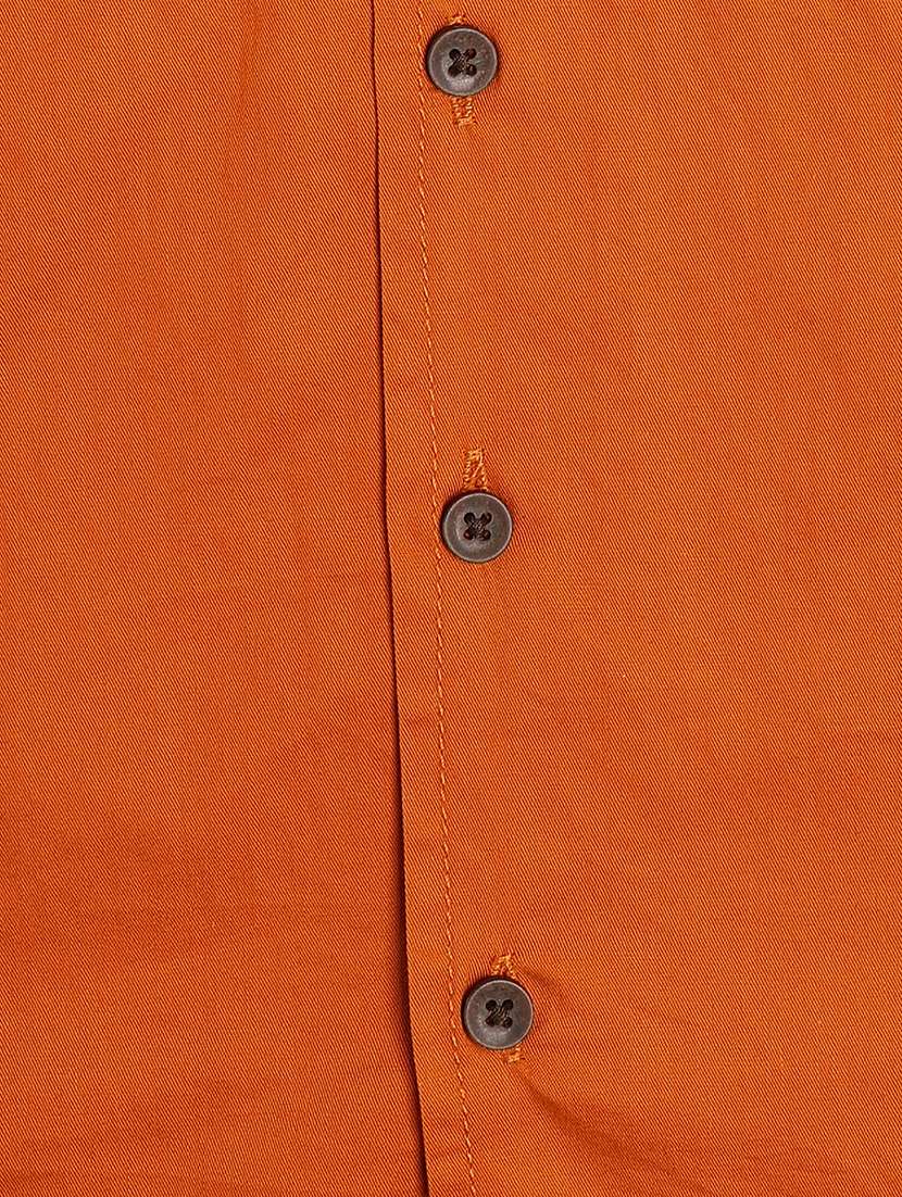 boys solid collared short sleeve shirt - 21907776 -  Standard Image - 3