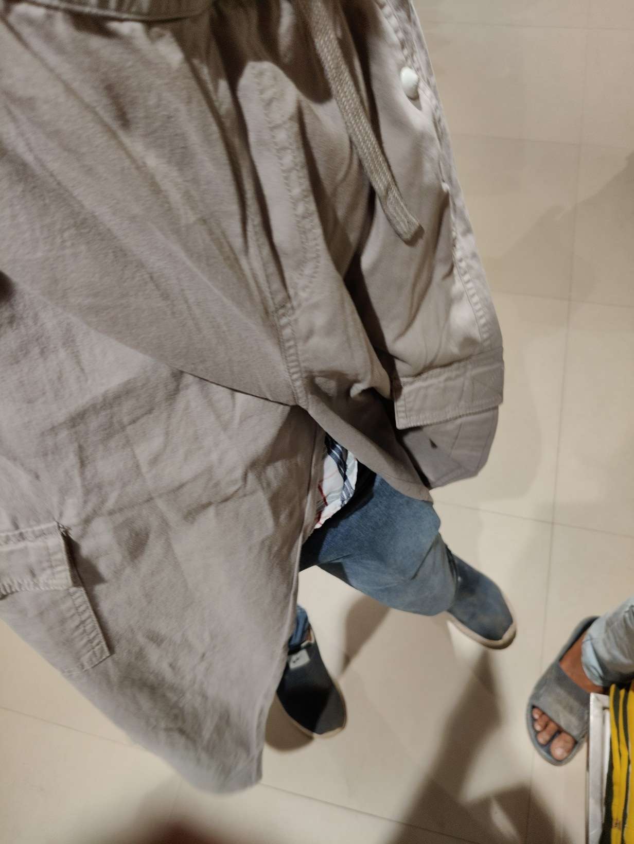 grey twill cargo - 21907788 -  Zoom Image - 0