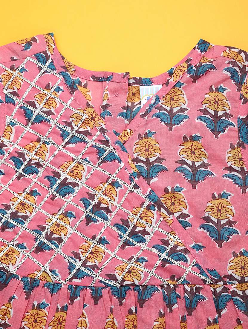 girls printed sleeveless suit set - 21907799 -  Standard Image - 3