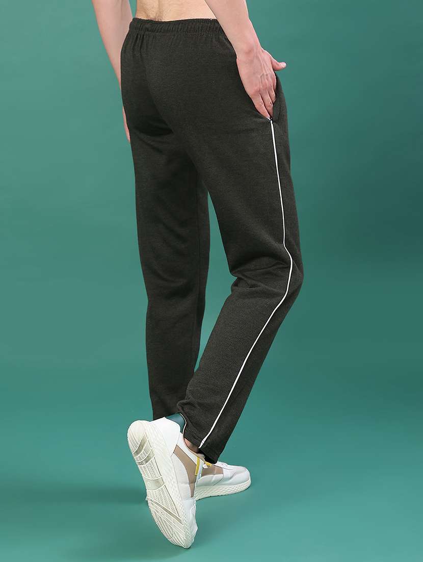 Men Solid Mid Rise Full Length Track Pant - 21908017 -  Standard Image - 3