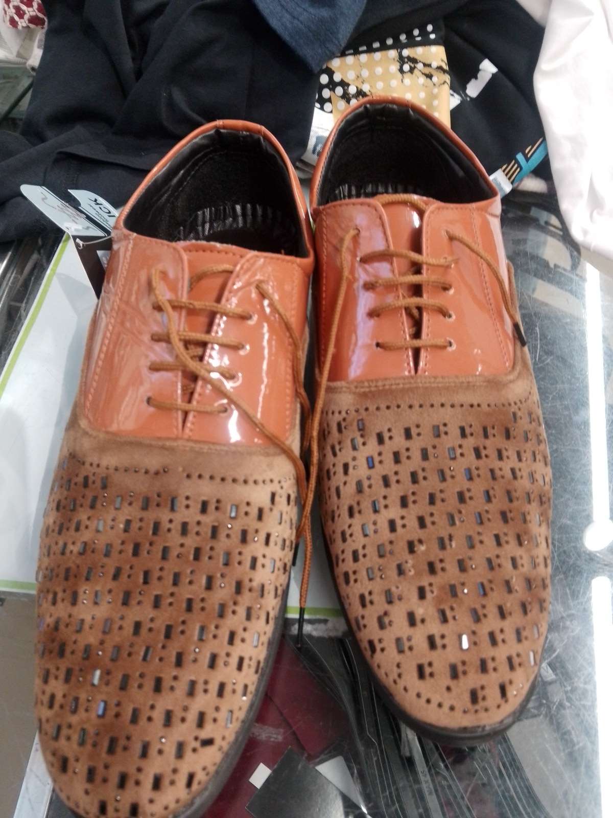 tan pu (polyurethane) shoes - 21908029 - Zoom Image - 0