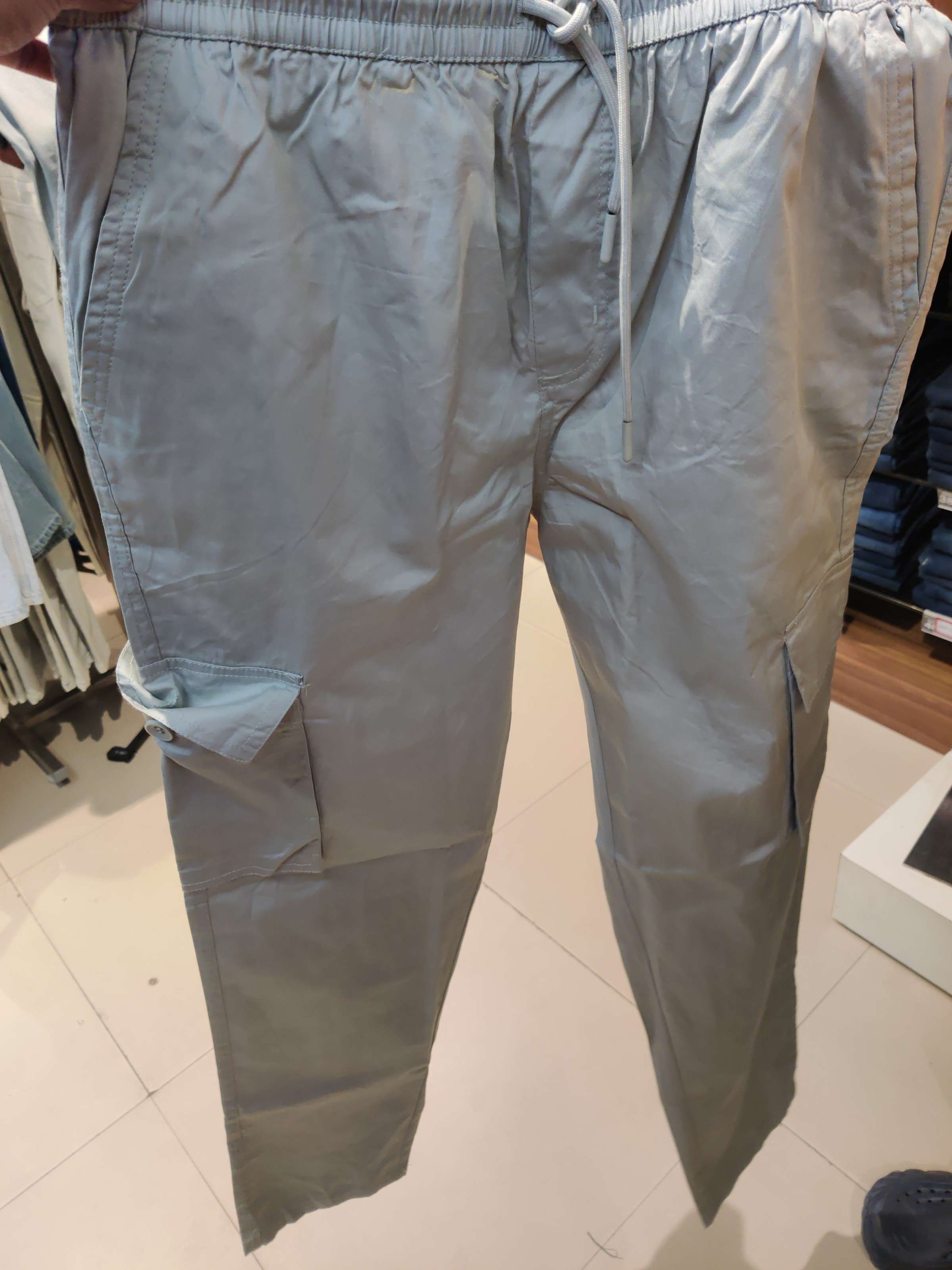 light green twill joggers - 21908036 - Zoom Image - 0