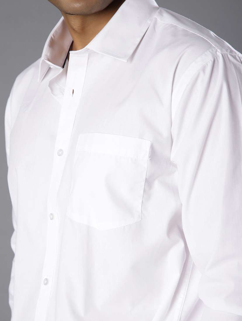 men solid long sleeve regular fit formal shirt - 21908043 - Standard Image - 5