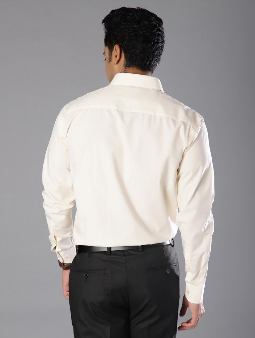 men solid long sleeve regular fit formal shirt - 21908044 - Standard Image - 3