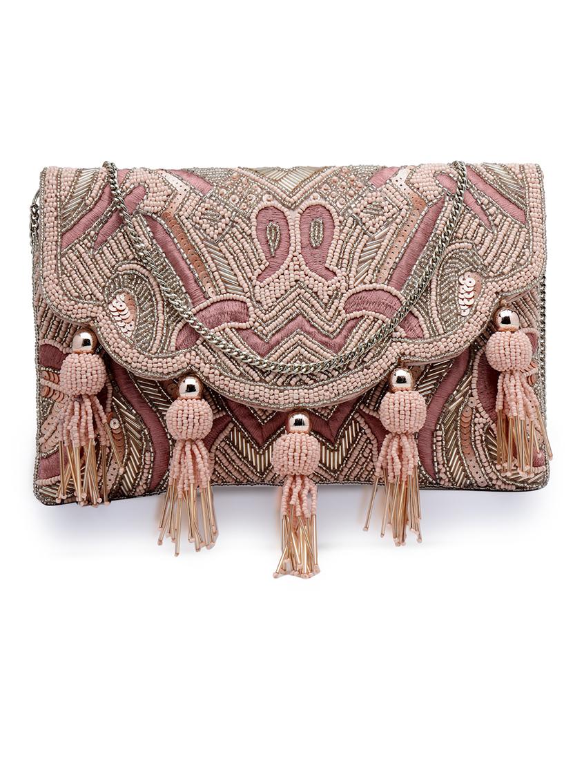women rosewater embllished sling bag - 21908156 - Standard Image - 3
