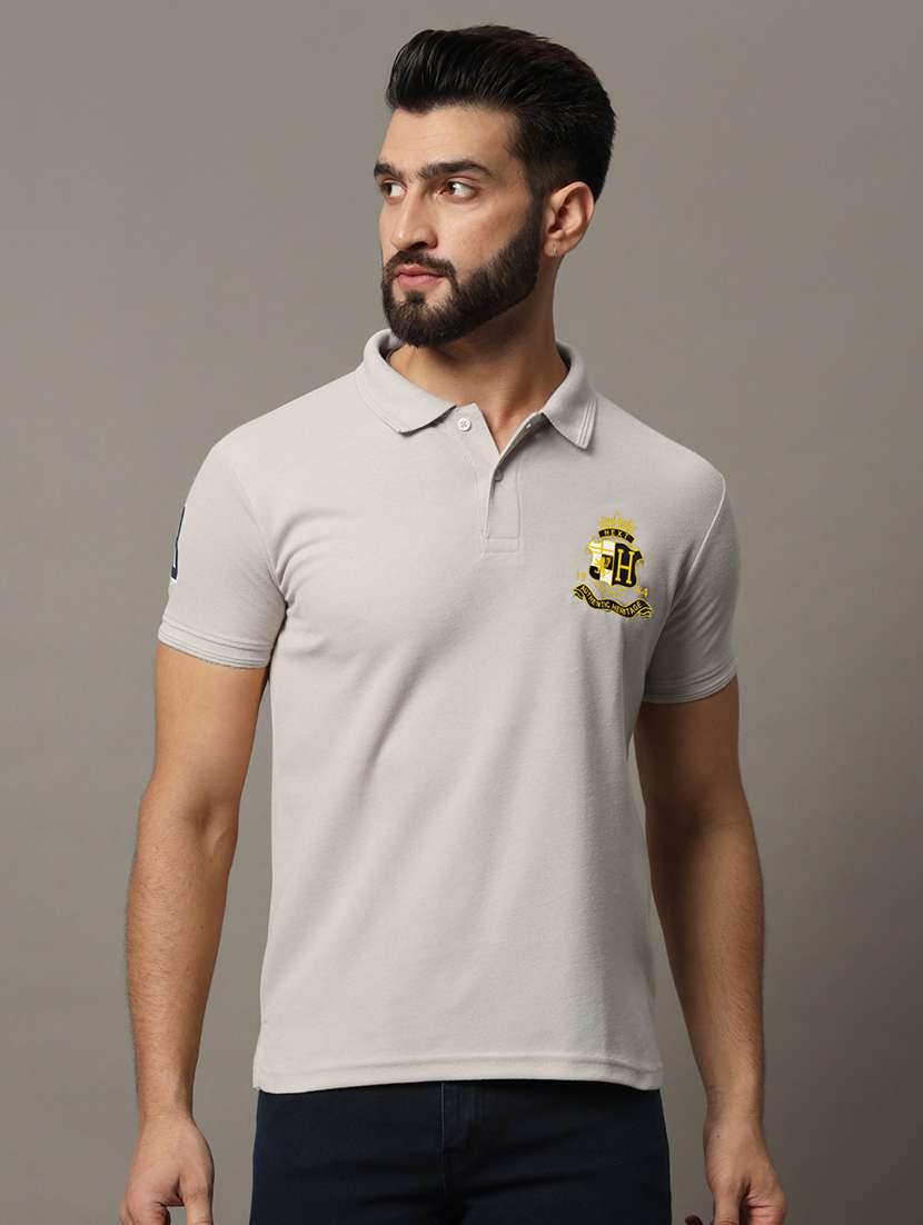 men solid short sleeve regualr fit polo t-shirt