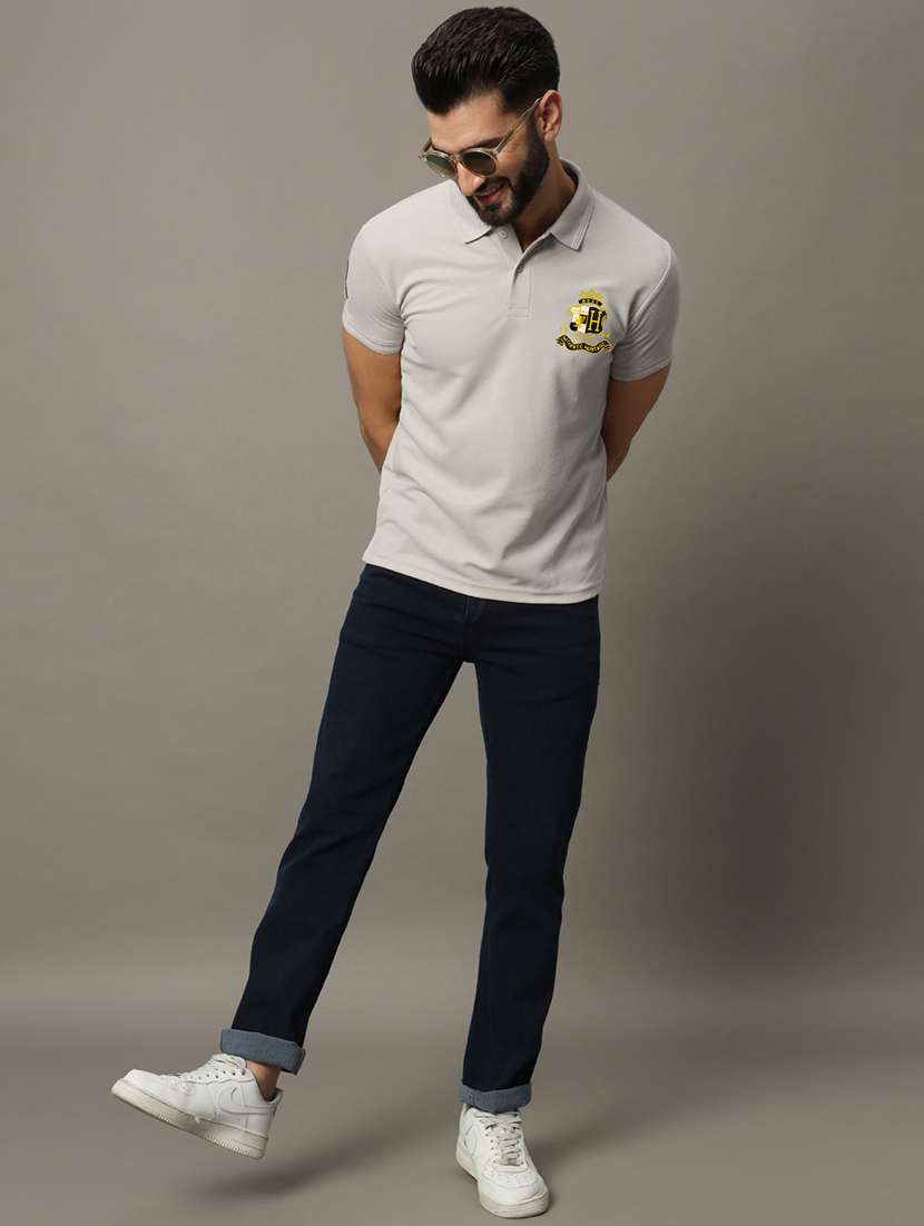men solid short sleeve regualr fit polo t-shirt - 21908317 -  Standard Image - 3