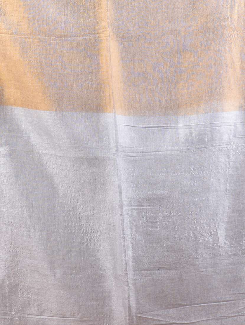 women gold handloom saree with blouse - 21908332 -  Standard Image - 5