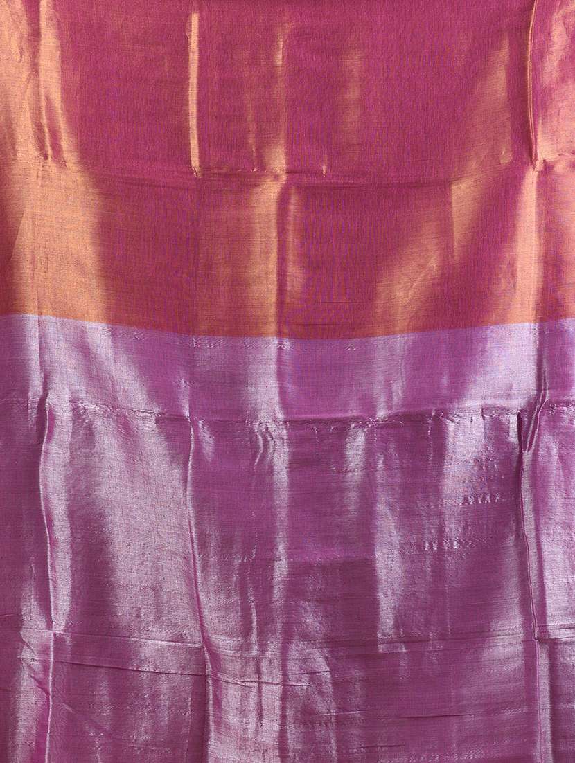 women lavender handloom saree with blouse - 21908339 -  Standard Image - 5