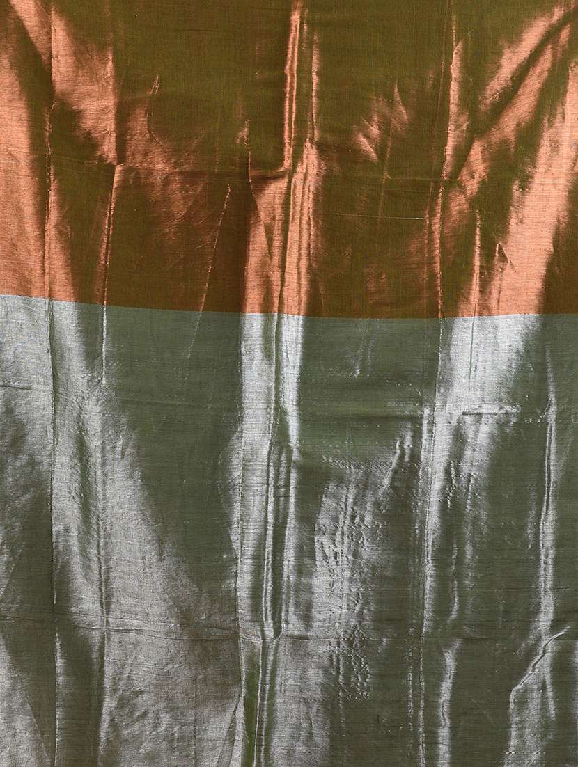 women green handloom saree with blouse - 21908345 -  Standard Image - 5