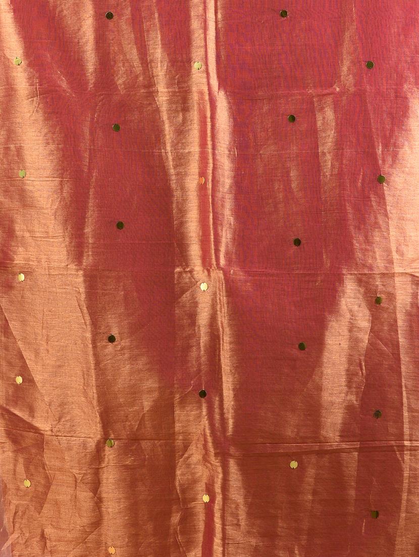 women solid with work embellished saree with blouse - 21908348 - Standard Image - 5