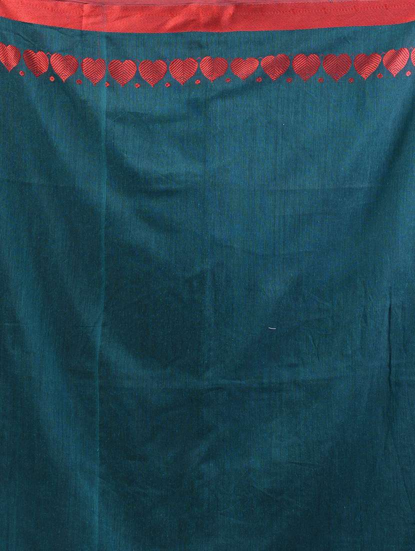 women solid handloom saree with blouse - 21908364 - Standard Image - 5