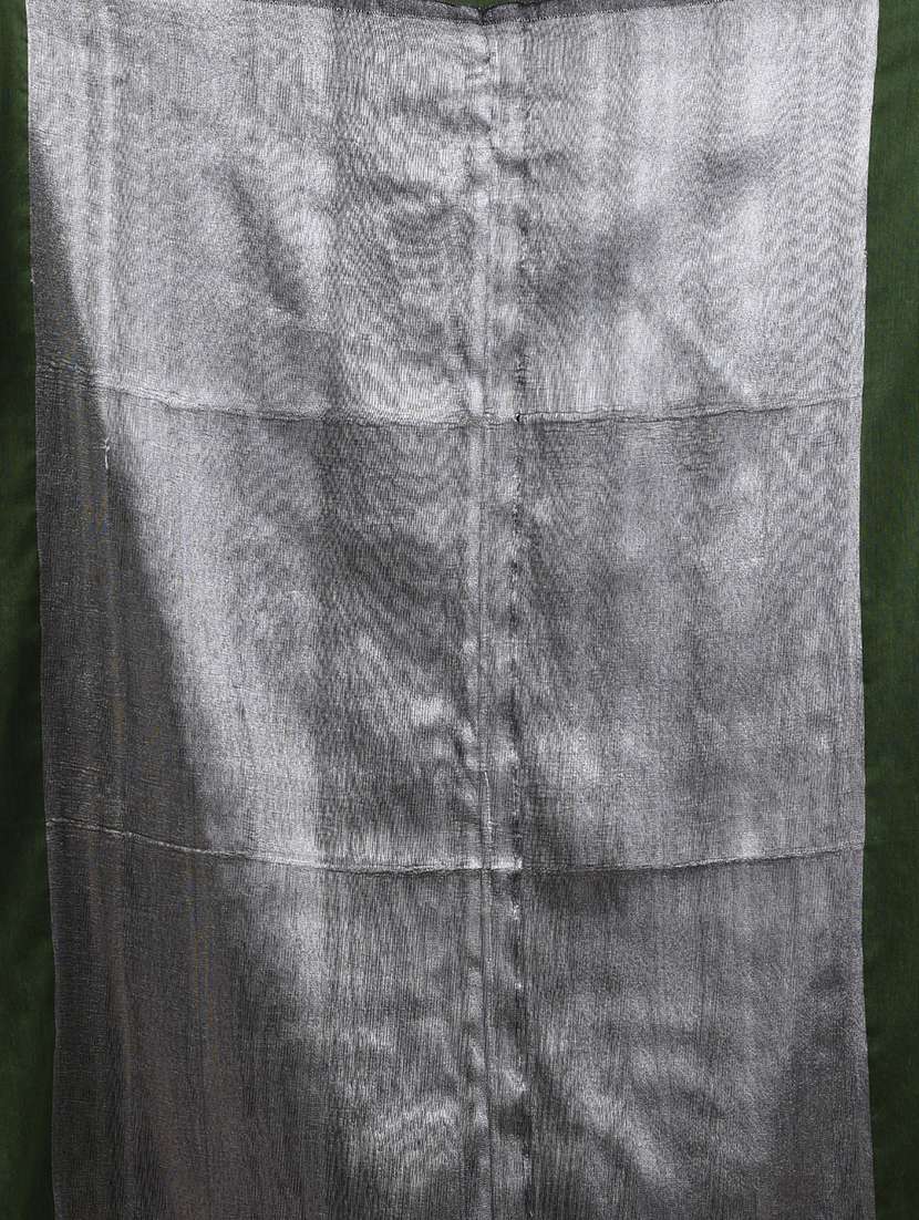 women solid handloom saree with blouse - 21908370 -  Standard Image - 5