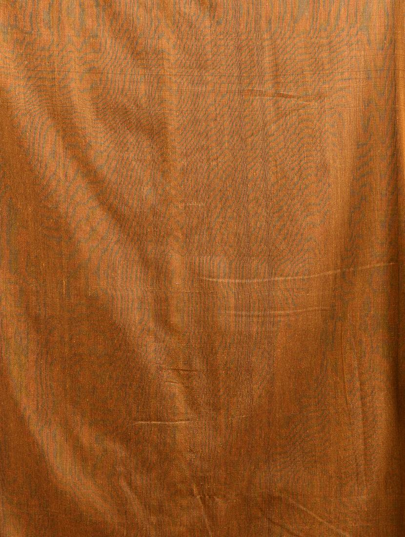 women solid handloom saree with blouse - 21908375 - Standard Image - 5