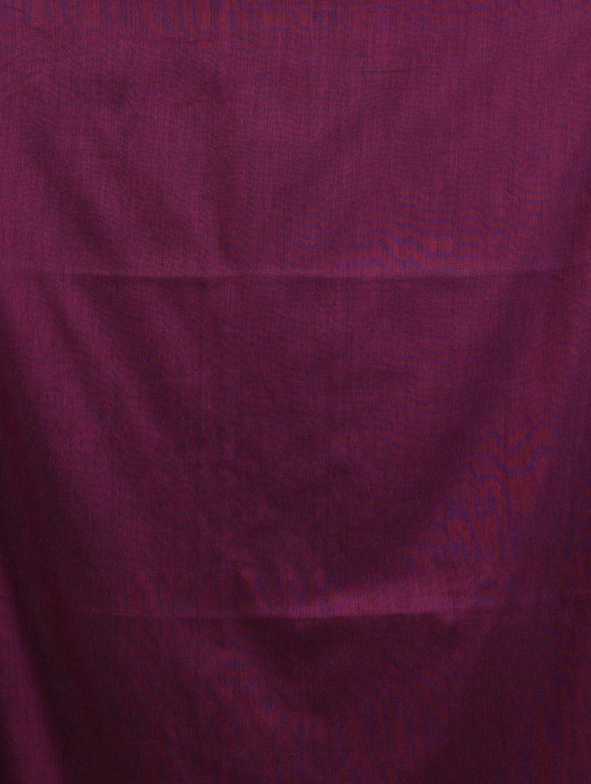 women solid handloom saree with blouse - 21908376 - Standard Image - 5