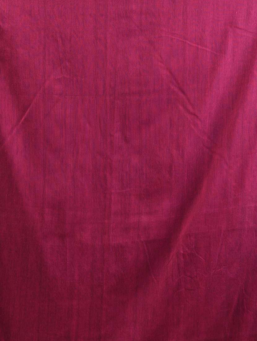 women solid handloom saree with blouse - 21908377 - Standard Image - 5