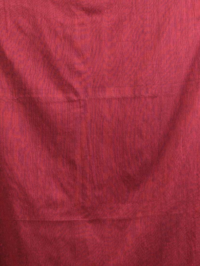 women solid handloom saree with blouse - 21908381 - Standard Image - 5