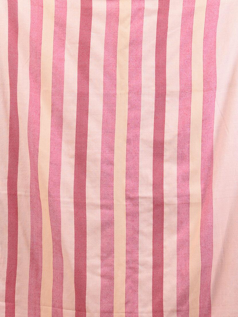 women striped handloom saree with blouse - 21908387 - Standard Image - 5