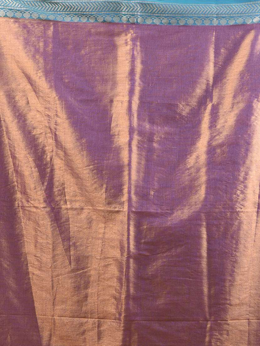 women solid with bordered saree with blouse - 21908395 - Standard Image - 5
