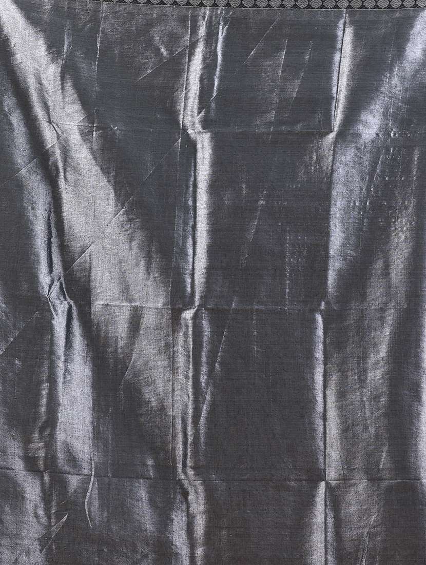 women solid with bordered saree with blouse - 21908397 - Standard Image - 5
