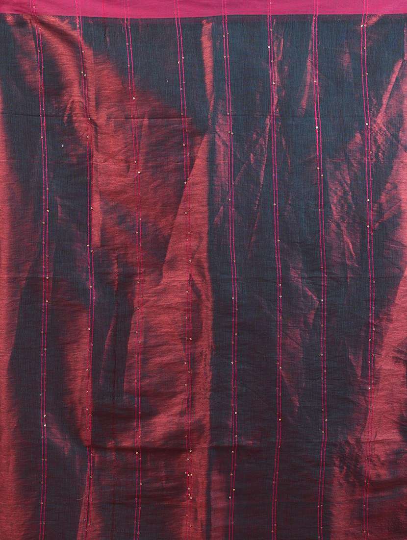 women solid with work embellished saree  with blouse - 21908402 -  Standard Image - 5